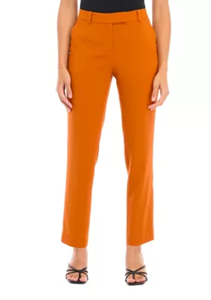 Petite Crepe Slim Leg Pants