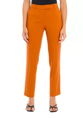 Petite Crepe Slim Leg Pants