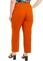 Plus Crepe Slim Leg Pants