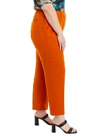 Plus Crepe Slim Leg Pants