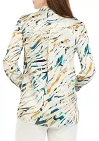 Women's Abstract Animal Printed Blouse