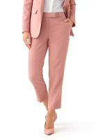 Women's Fly Front Extend Tab Slim Ankle Pants