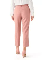 Women's Fly Front Extend Tab Slim Ankle Pants