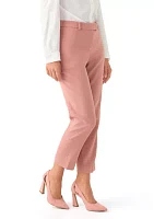 Women's Fly Front Extend Tab Slim Ankle Pants