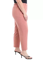 Plus Crepe Slim Leg Ankle Pants