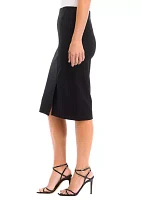 Women's Pull On Faux Wrap Skimmer Skirt