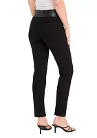 Women's Pull On Straight Ankle Modern Compression Pants