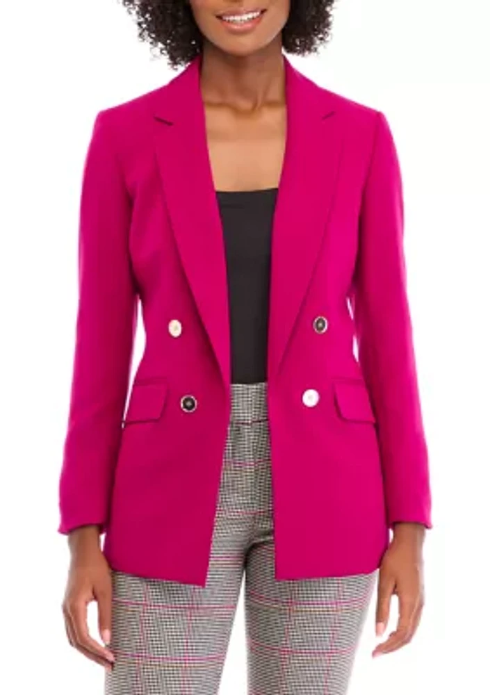 Women's Notch Collar Four Button Blazer