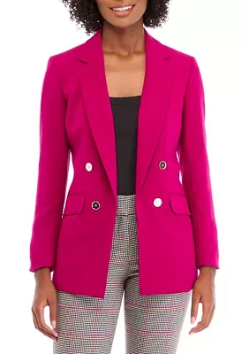 Women's Notch Collar Four Button Blazer