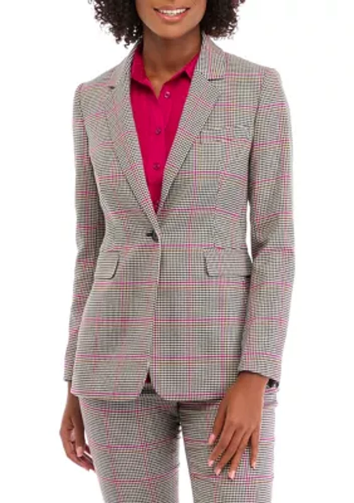 Women's One Button Notch Collar Jacket