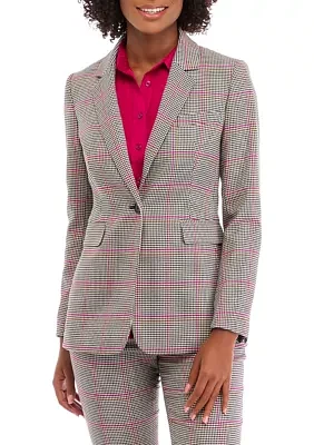 Women's One Button Notch Collar Jacket