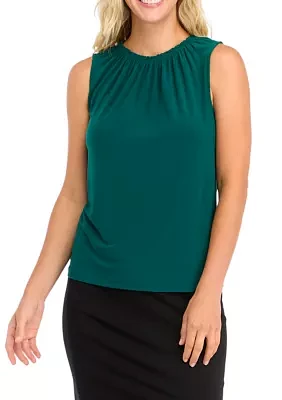 Women's Sleeveless Mock Neck Top