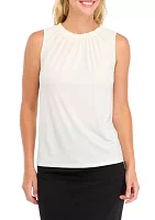 Women's Sleeveless Mock Neck Top