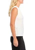 Women's Sleeveless Mock Neck Top