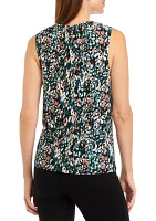 Women's Sleeveless Printed Knit Top