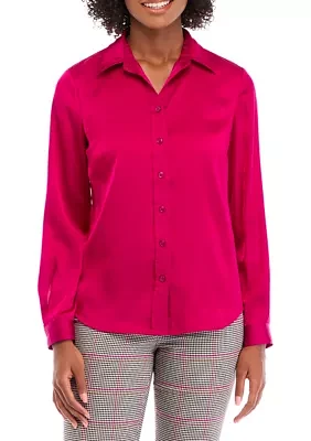 Women's Long Sleeve Button Down Blouse