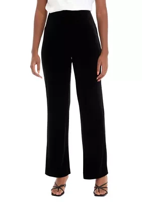 Petite Pull On Hollywood Waist Wide Leg Pants