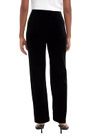 Petite Pull On Hollywood Waist Wide Leg Pants