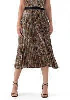 Women's Pull On Pleated Skirt