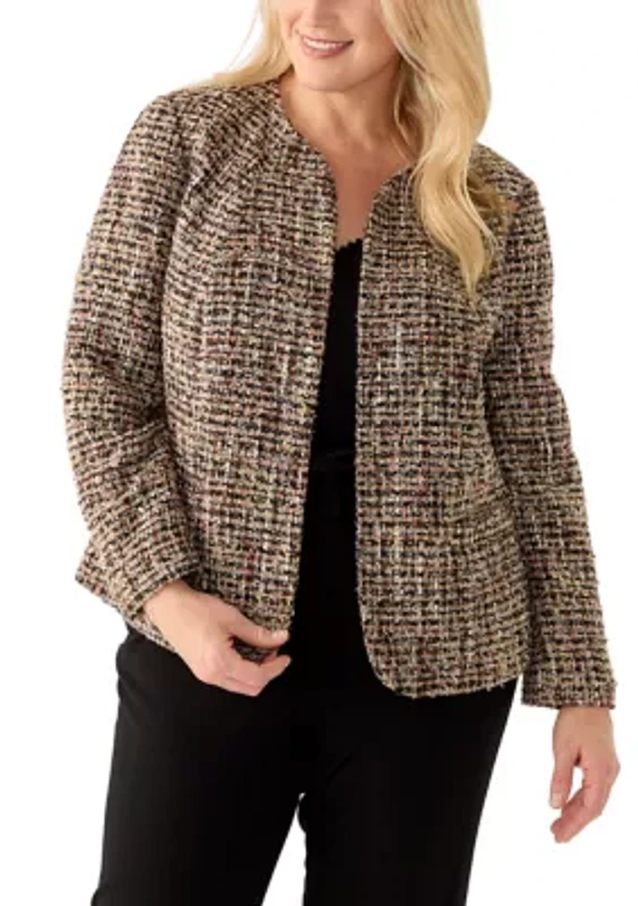 Plus Kissing Front Blazer