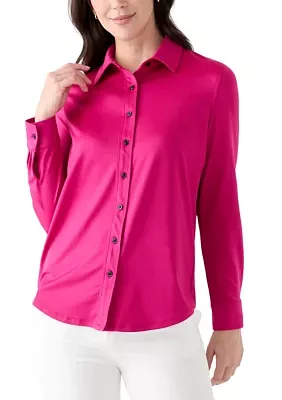 Women's Long Sleeve Button Down Shirt