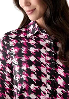 Women's Printed Button Down Shirt