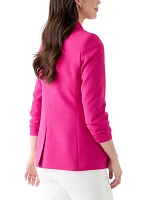 Women's One Button Peak Lapel Blazer