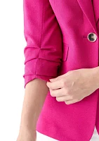 Women's One Button Peak Lapel Blazer