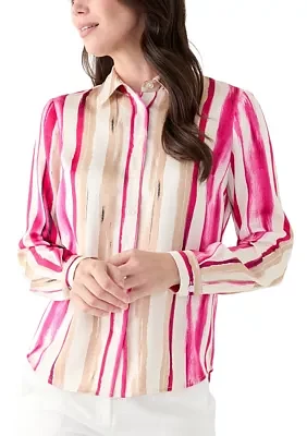 Women's Long Sleeve Button Down Blouse