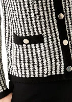 Women's Textured Tipped Cardigan