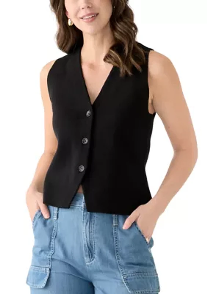 Women's Button Front Sweater Vest