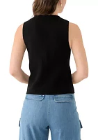 Women's Button Front Sweater Vest