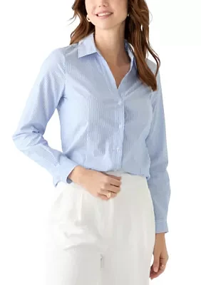 Women's Stripe Button Front Shirt