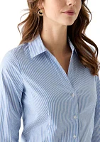 Women's Stripe Button Front Shirt