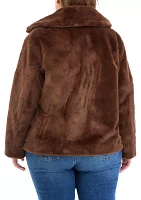 Plus Faux Fur Jacket