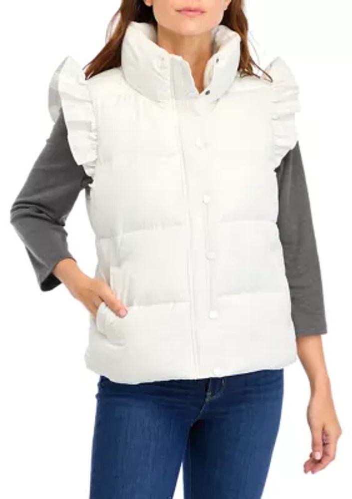 Women's Ruffle Shoulder Vest