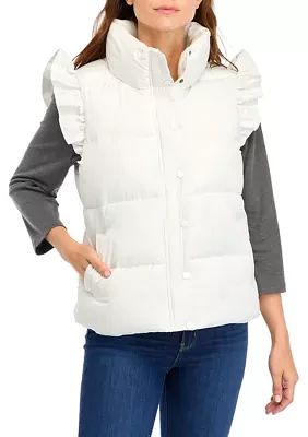 Women's Ruffle Shoulder Vest