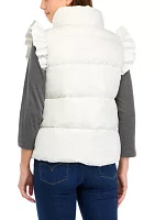 Women's Ruffle Shoulder Vest