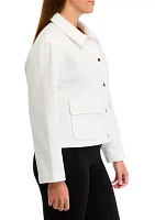 Women's Wool Blend Cropped Jacket