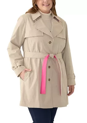 Plus Notch Trench Coat