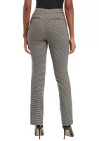 Petite Pull On Slash Pocket Straight Ankle Pants