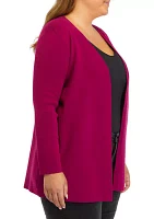 Plus Newport Kissing Front Cardigan