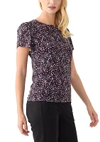 Women's Short Sleeve Printed Top