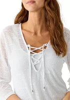 Solid Pullover Swim Coverup