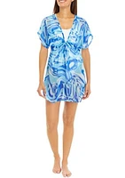 Ibiza Plunge Caftan Swim Cover Up