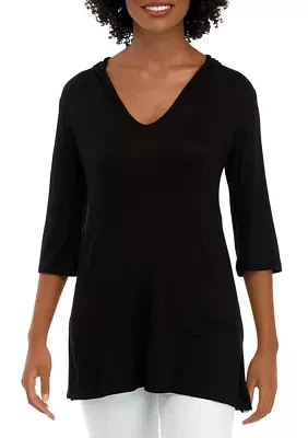 Hooded Tunic Swim Cover-Up