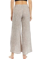 Printed Pull On Wide Leg Pants