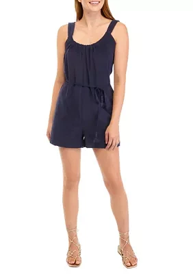 Women's Bear Soft Woven Romper