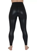 Women's Faux Leather Ankle Leggings