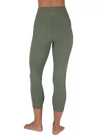 Women's High Rise Interlock Tribeca Cropped Leggings with Side Pocket